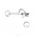 Ball 2,5mm - 925 Sterling Silver Basic Ear Studs A4S24663