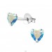 Heart 5mm - 925 Sterling Silver Basic Ear Studs A4S24668