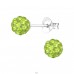 Ball - 925 Sterling Silver Basic Ear Studs A4S28241