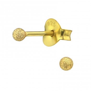 Ball 2mm - 925 Sterling Silver Basic Ear Studs A4S30271