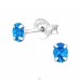 Oval 3x4mm - 925 Sterling Silver Basic Ear Studs A4S31131