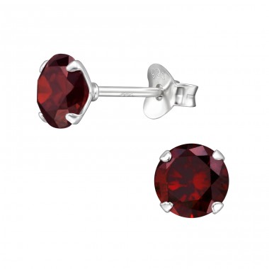 Rundă 6mm - Argint 925 Cercei Clasice A4S34040