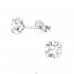 Round 5mm - 925 Sterling Silver Basic Ear Studs A4S34980