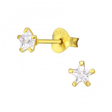 Star 4mm - 925 Sterling Silver Basic Ear Studs A4S35333