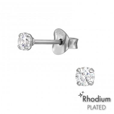 Rotund 3mm - Argint 925 Cercei Clasice A4S36902