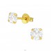 Round 5mm - 925 Sterling Silver Basic Ear Studs A4S39317