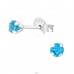 Zirconiu rotund 3mm - Argint 925 Cercei Clasice A4S45200