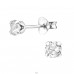 Ezüst Kerek 4mm - 925 Ezüst Alap fülbevaló A4S5055