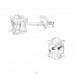 Ezüst Ovális 4x6mm - 925 Ezüst Alap fülbevaló A4S9639