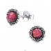 Flower Opal - 925 Sterling Silver Ear Studs with semi-precious stones A4S23670