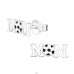 Mama De Fotbal - Argint 925 Cercei cu pietre semipreţioase A4S29356