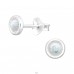 Opal rotund - Argint 925 Cercei Cu Pietre Semipreţioase A4S44147