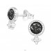 Rotund cu zirconiu - Argint 925 Cercei Cu Pietre Semipreţioase A4S46964