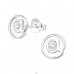 @ Sign - 925 Sterling Silver Ear Studs with Crystal stones A4S22284
