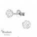 4 mm rund - Schmuck Sterling Silber 925 Basic Ohrringe A4S36142