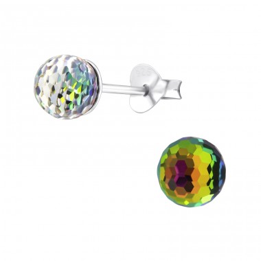 Disco Ball  Cu Cristale Veritabile Europene - Argint 925 Lacrystale Cercei Cu Șurub A4S39258