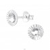Silber großhandel Kreis  mit Kristallsteinen - 925Er Silber Ohrstecker Mit Kristall A4S48719 Kreis  mit Kristallsteinen - 925Er Silber Ohrstecker Mit Kristall A4S48719