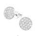 Round - 925 Sterling Silver Ear Studs with Zirconia stones A4S19546