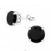 Round 8mm - 925 Sterling Silver Ear Studs with Zirconia stones A4S21981