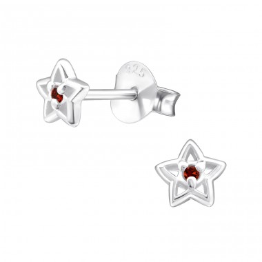 Hviezda - Ohrstecker aus Silber 925 mit Zirkon A4S33215