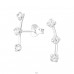 Sparkling - 925 Sterling Silver Ear Studs with Zirconia stones A4S39190