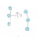 Sparkling - 925 Sterling Silver Ear Studs with Zirconia stones A4S39190
