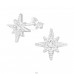 Star - 925 Sterling Silver Ear Studs with Zirconia stones A4S39429