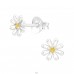 Gänseblümchen mit gelbem Zirkon - Ohrstecker aus 925er Sterlingsilber mit Zirkon A4S41358