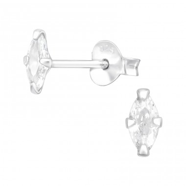 Marquise - Ohrstecker aus 925er Sterlingsilber mit Zirkon A4S42393