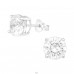 Runde 7,5 mm - Ohrstecker aus 925er Sterlingsilber mit Zirkon A4S42395