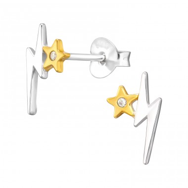 Star Lightning - Ohrstecker aus 925er Sterlingsilber mit Zirkon A4S44978