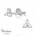 Dreieck mit Zirkonia - 925Er Silber Ohrstecker Mit Zirkonia Steinen A4S47189
