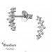Curbură De 9 mm Placată Cu Rodiu - Argint 925 Cercei cu zirconiu și șurub A4S51202