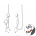 Star - 925 Sterling Silver Ear Cuffs and Ear climbers A4S24359