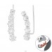 Round - 925 Sterling Silver Ear Cuffs and Ear climbers A4S24364