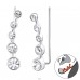 Round - 925 Sterling Silver Ear Cuffs and Ear climbers A4S24574
