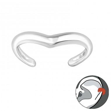Silberwolle - 925er Silber Ohrklemme und Ohrkletterer A4S28232