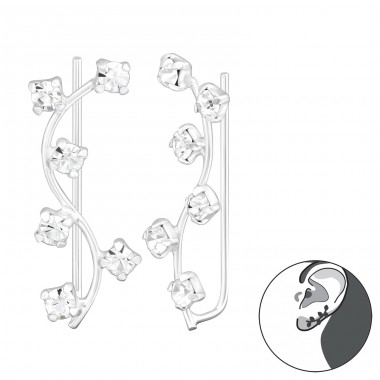 Branch - 925 Sterling Silver Ear Cuffs and Ear climbers A4S37405