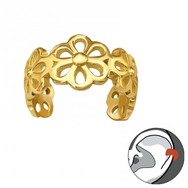 Floare - Argint 925 Cercei tip ear cuffs A4S40019