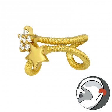Stea - Argint 925 Cercei tip ear cuffs A4S40148