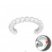 Patterned Oval Cut - 925 Sterling Silver Ear Cuffs and Ear pins A4S40408