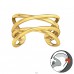 Crossing strings - 925 Sterling Silver Ear Cuffs And Ear Pins A4S40922