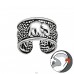 Asian elephant oxydized - 925 Sterling Silver Ear Cuffs And Ear Pins A4S41736