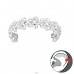 Flower - 925 Sterling Silver Ear Cuffs and Ear pins A4S42253
