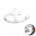 Cross - 925 Sterling Silver Ear Cuffs and Ear pins A4S43031