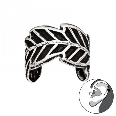 Leaf - 925 Sterling Silver Ear Cuffs and Ear pins A4S43572