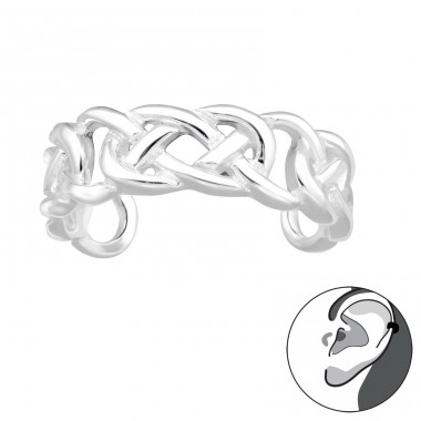 Chain links - 925 Sterling Silver Ear Cuffs And Ear Pins A4S43578