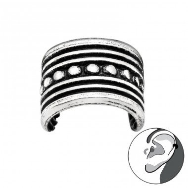 Vintage - 925 Sterling Silver Ear Cuffs and Ear pins A4S43586