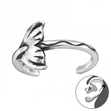 Mermaid Tail earcuff - 925 Sterling Silver Ear Cuffs And Ear Pins A4S44004