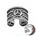 Simbolul Păcii antichizat - Argint 925 Cercei Tip Ear Cuffs A4S44128